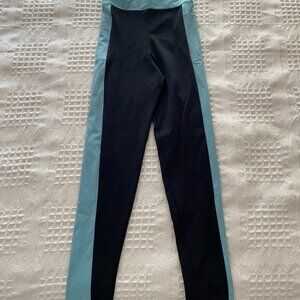 PALMA AUSTRALIA ACTIVE PANTS BLACK AND BLUE INSERTS 2 POCKETS SIZE M NEVER WORN